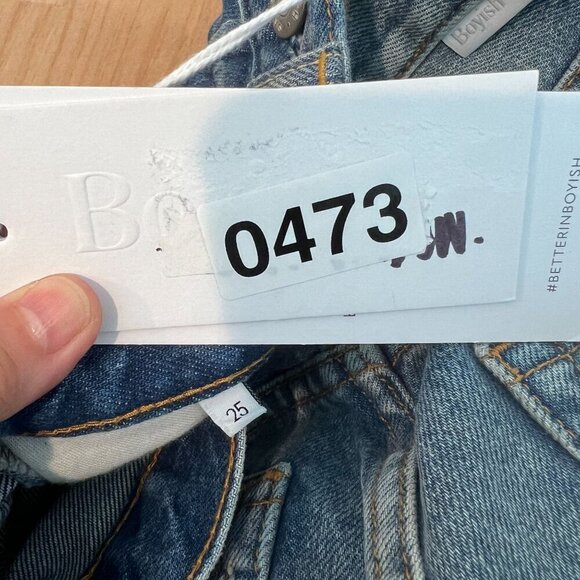 Boyish DARCY Womens Raw Hem Cropped Jeans Sz 25 in REARWINDOW - Picture 8 of 11